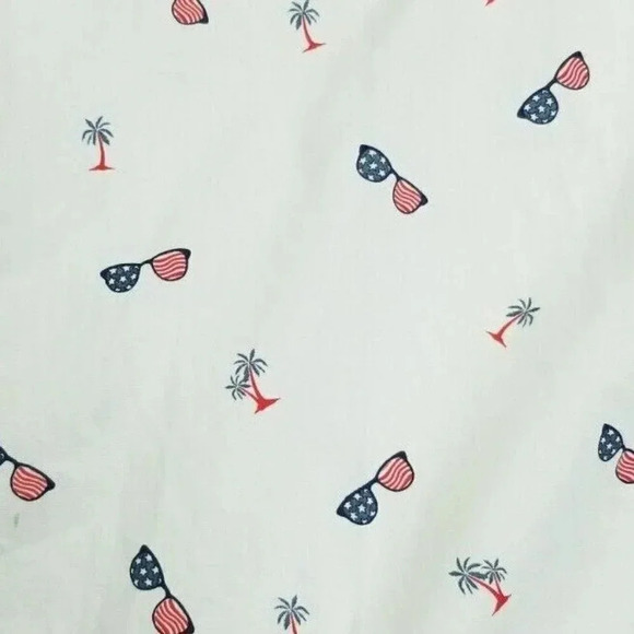 Free Planet Small Men's Stars and Stripes Sun Glasses Palm Trees White Logo Tag - Picture 6 of 10